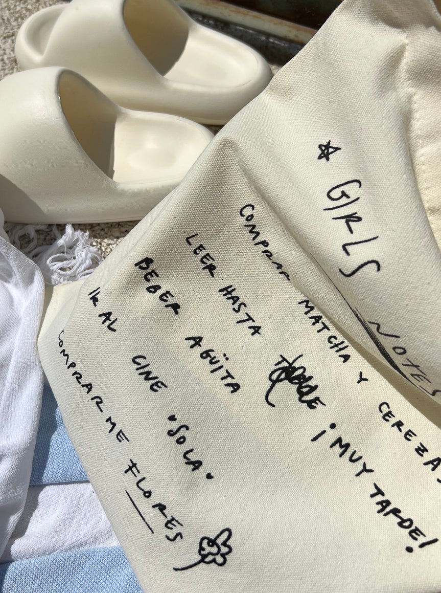 Tote bag Girls Notes
