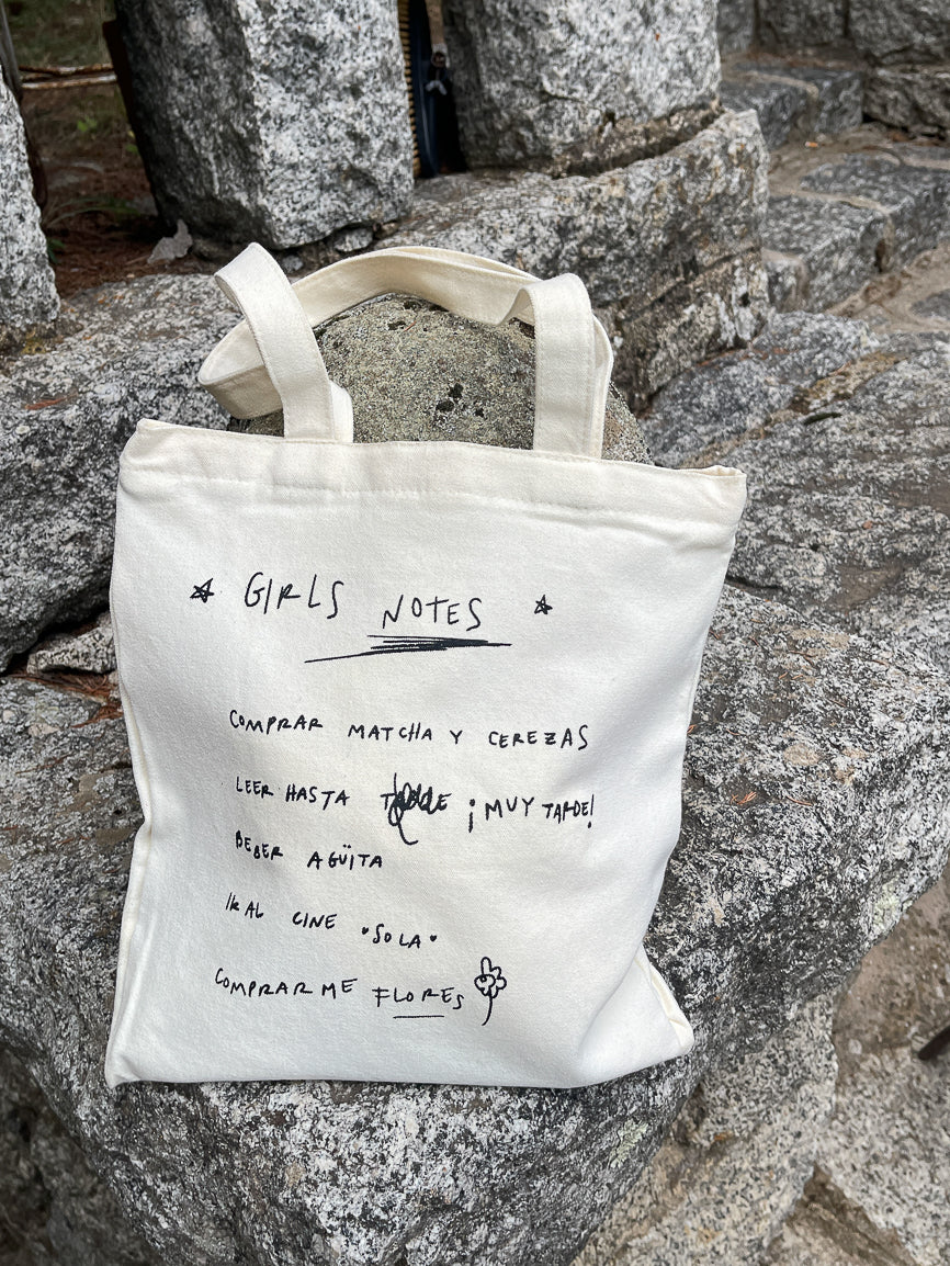 Tote bag Girls Notes